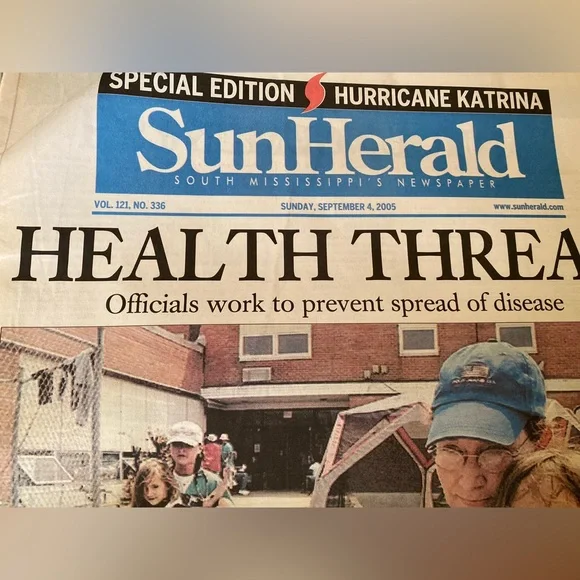 SET OF 7 SUN HERALD HURRICANE KATRINA NEWSPAPERS AUG 30, 2005 - SEPT 5, 2005 - Picture 8 of 9